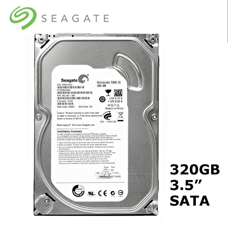Seagate 320 GB Bilgisayar Ve Güvenlik Kamerası Harddiski 